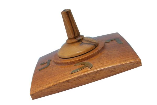 Wooden Dreidels - Large Wooden Dreidel - Hanukkah Toy - Jewish Gift - DRE-F-O-O-RW-ryfirst01451.jpg