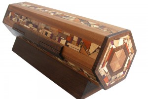Horizontal Open Megillah Case with Wood Mosaics-Parchment Scroll Storage from Wood-Side View Megillah-Esther-Case-Parchment-Scroll-Storage-from-Wood--MEG-HO-0-0-RW-November2014-023.jpg