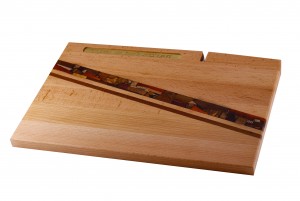 Shabbat Cutting Board w/ Mosaics, Knife, & Blessing - Wooden Cutting Board - Judaica Gift - Beech Wood Shabbat Cutting Board w/ Mosaics, Knife, & Blessing - Wooden Cutting Board - Judaica Gift - Beech Wood - CUT-KMB-O-Beech