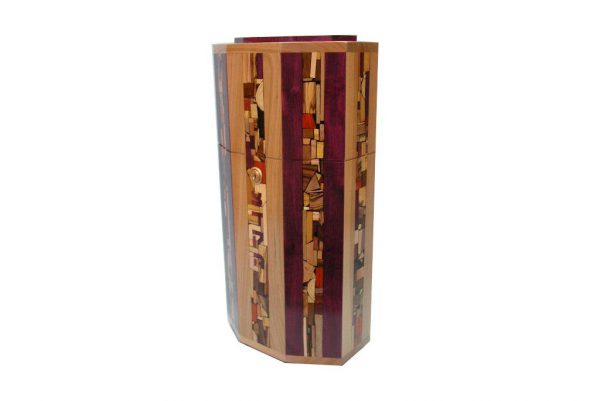 Synagogue Sized Tzedakah Box for Synagogues & Institutions - Wood Tzedakah Box - Shelf Mounting