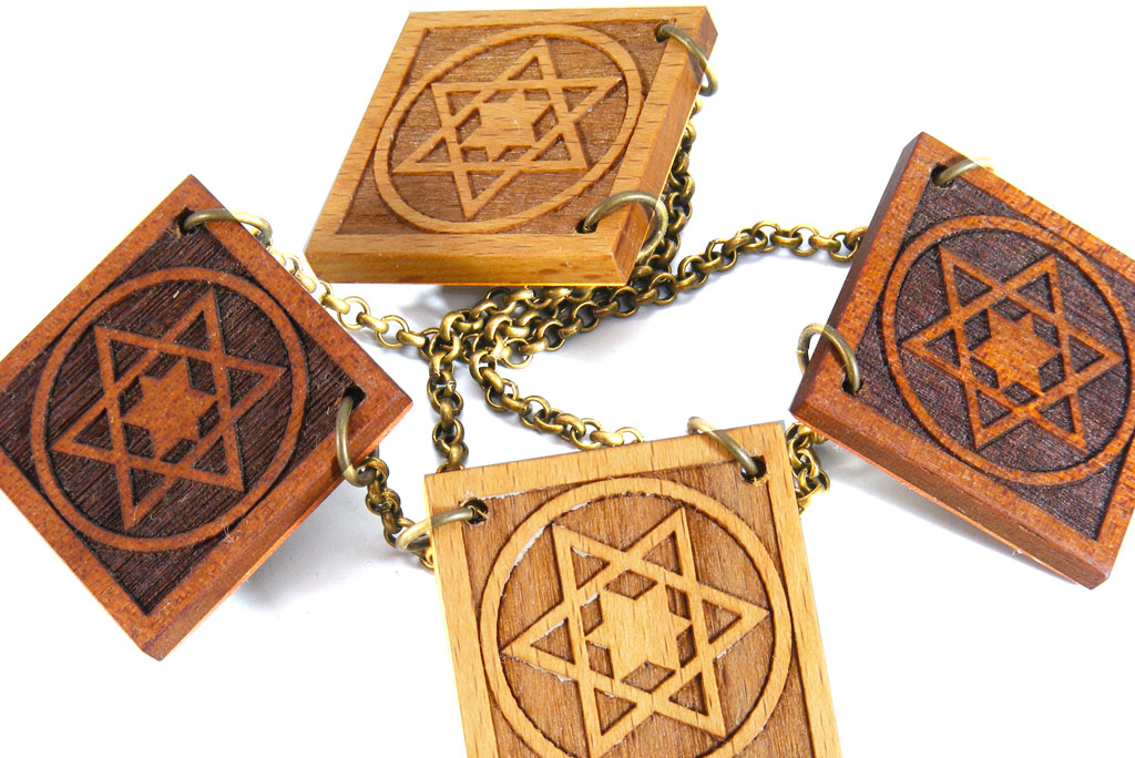 Wooden Tallit ClipsLion of JerusalemJewish StarJewish GiftBat