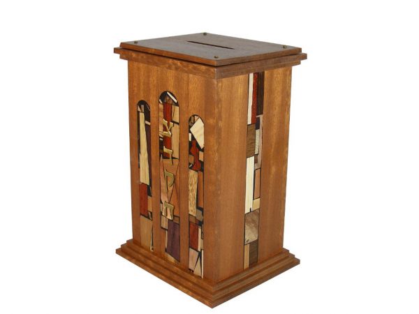 Court House Tzedakah Box - Jewish Gift - Housewarming Gift - Wooden Tzedakah Box