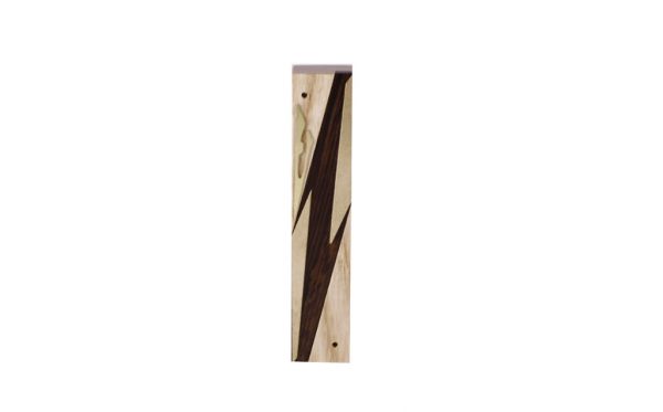 #10-Wooden Mezuzah - Designer Metal & Wood Mezuzah - Judaica Gift - Jewish Housewarming Gift - Maple/Ebony/Brass