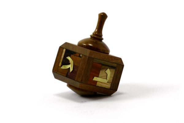 Wooden Dreidels-Judaica Gift-Hanukkah Game-Wood Dreidle-DRE-M-O-Rsewood-RWL-MG_3579.jpg