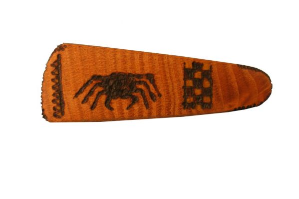 Spider Archaeology Barrete- Wooden Biblical Barrette- Ancient Ties Series-BAR-Spider-O-O