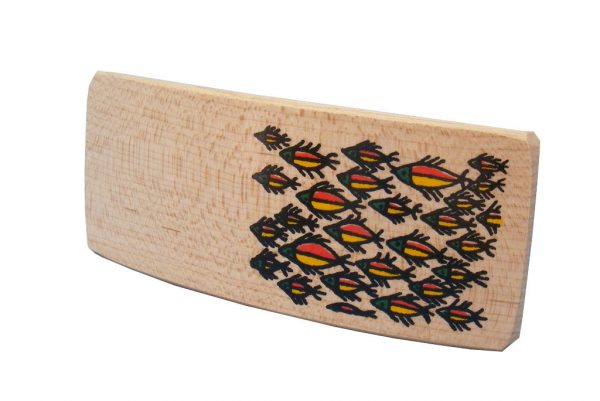 School Archaeology Barrette - Wood Biblical Barrette- Ancient Ties Series-BAR-SchoolL-O-O