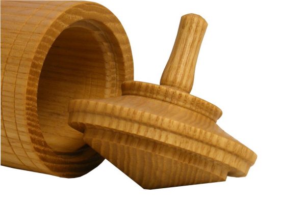 Spinning Top Box 3 - Small Wood Box - Hanukah Box - Detail - BOX-STB3-O-ash