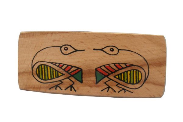 Back 2 Back wood Archaeoplogy Barrette| Etz-Ron