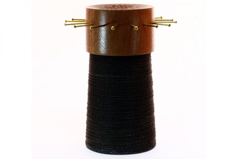 Black Wood Earring Holder 2 Wooden Jewelry Organizer