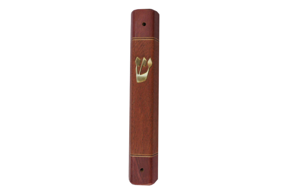 Wooden Mezuzah-Organic Mezuzah-Classic Wood Mezuzah Etz-Ron