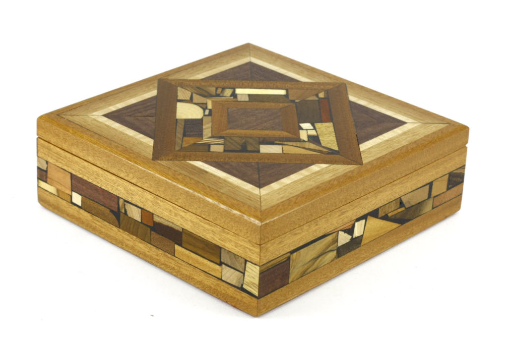 Large Mosaic Box Wooden Jewelry Box Memory Box BOX 18 O O RWWh MG_3489