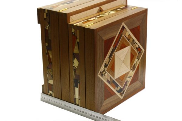 Mosaic Tea Box-Wooden Tea Box-Decorative Wood Tea Storage Box-TEA-MF-9-sap-RWL-MG_3776