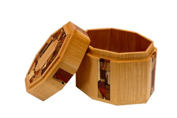 Octagonal Etrog Box-Wood and Mosaics-Judaica Gift-ETR-M4-O-Beech-RW_1stTryWhiteBal 018
