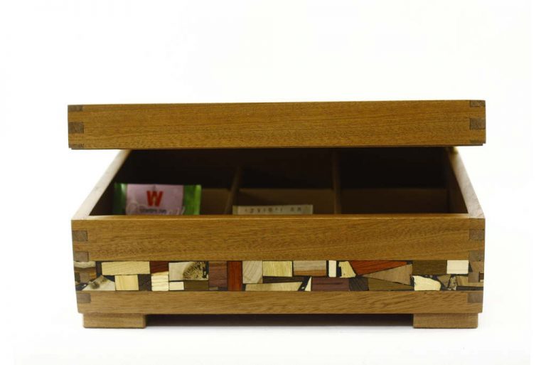 Designer Deep Wooden Tea BoxTea Bag Selection BoxWood Tea Chest