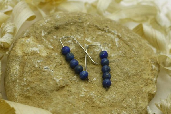 5 Stack Lapis Earrings-Simple & Elegant Earrings-Lapis Stone Jewelry-E-5StackLapis-4-sil-RWCL-_MG_4533