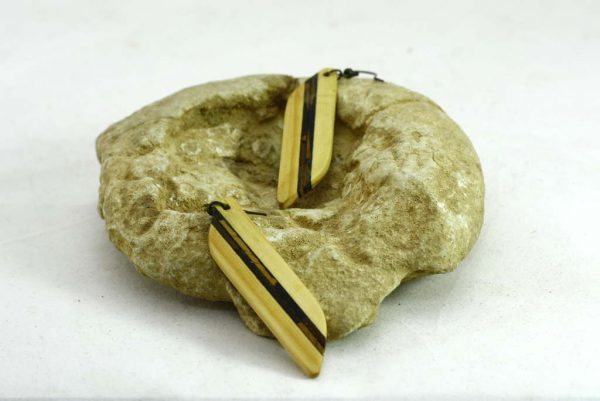 Pine NMosaics Earrings-Wooden Earrings-Natural Wood Jewelry-Organic Jewelry-E-PineNMosaics2-7.8-pine-RWCL-_MG_4422