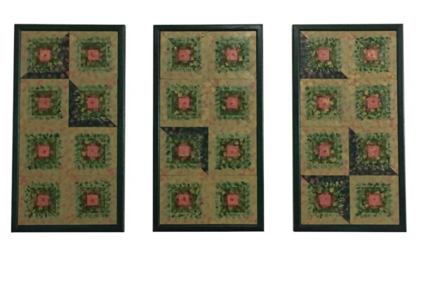 Triptych-Wall-Art-Green-Wooden-Wall-Quilt-Unique-Home-Decor-Custom-Framed-Art-FA-TriptychGreen-56x30-pine-RWBCrT-IMG_0329.jpg