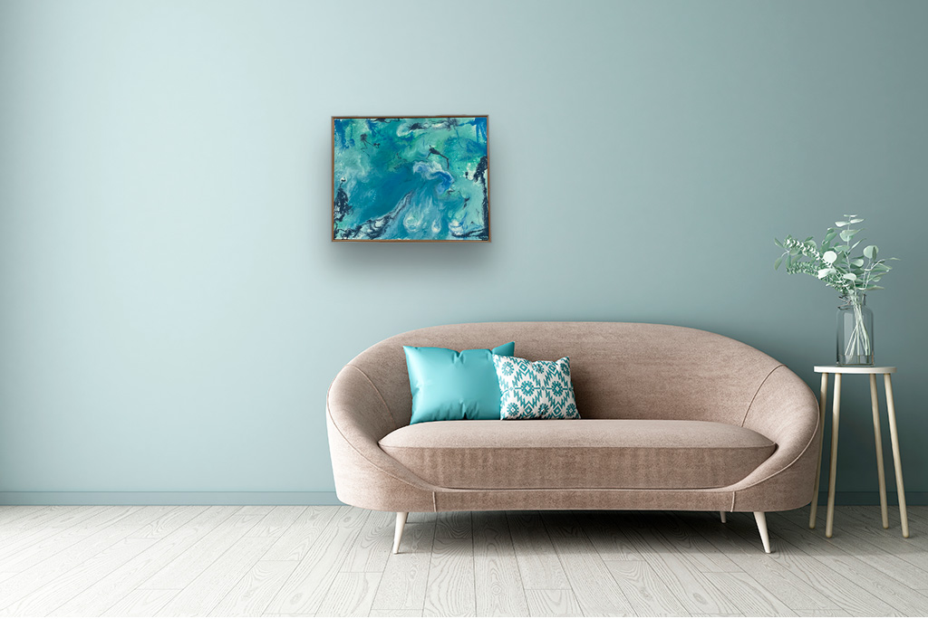 Water-Colorful Abstract Art by Amy Gilron-Etz-Ron- rA